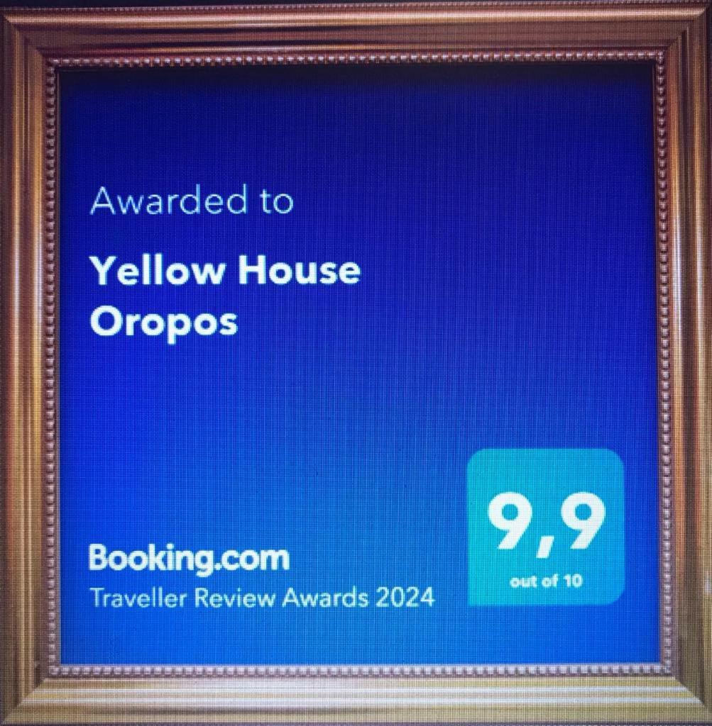 Yellow House Oropos Nea Palatia Bagian luar foto